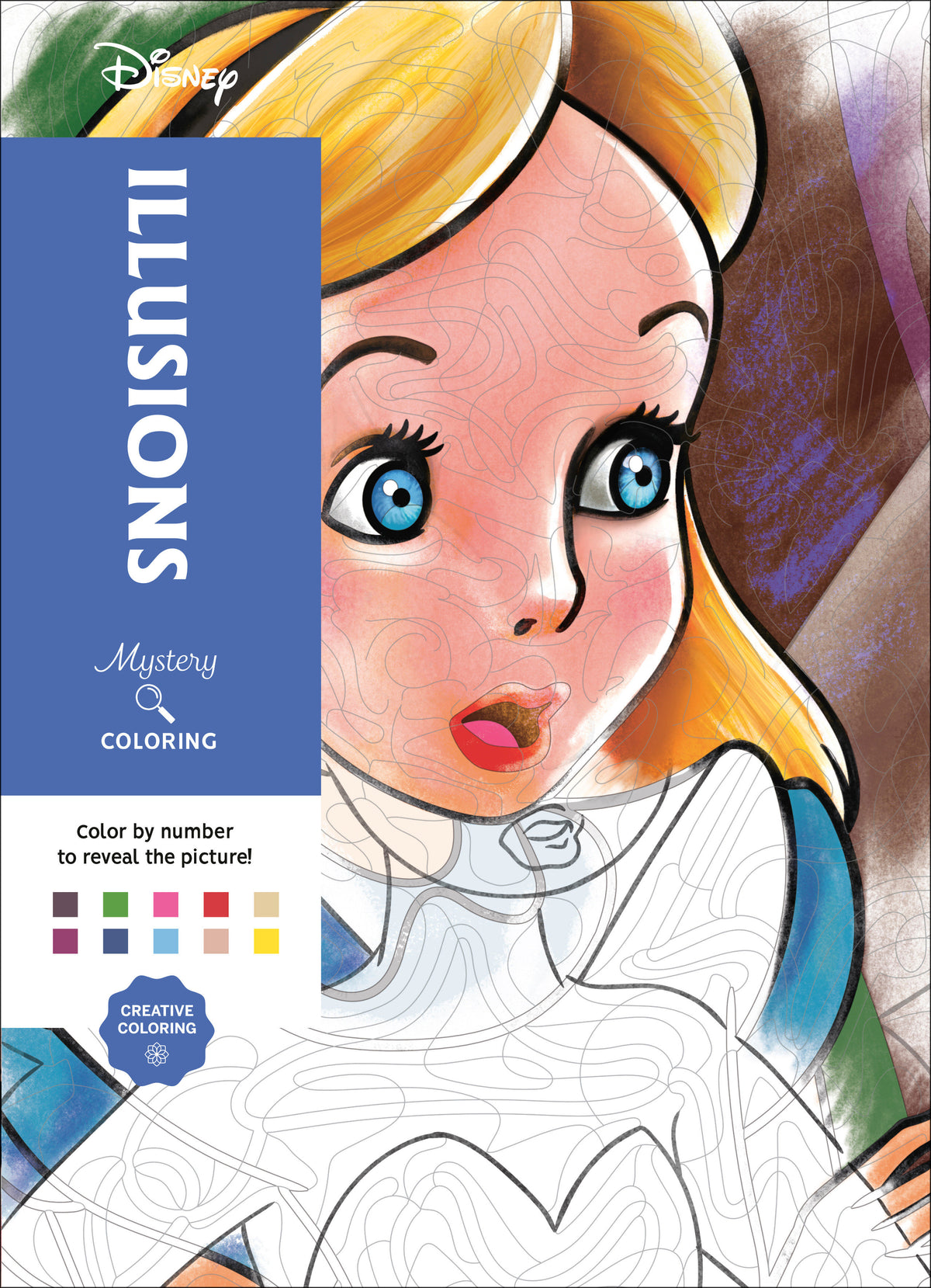 Disney Mystery Coloring: Illusions: A Color by Number Book