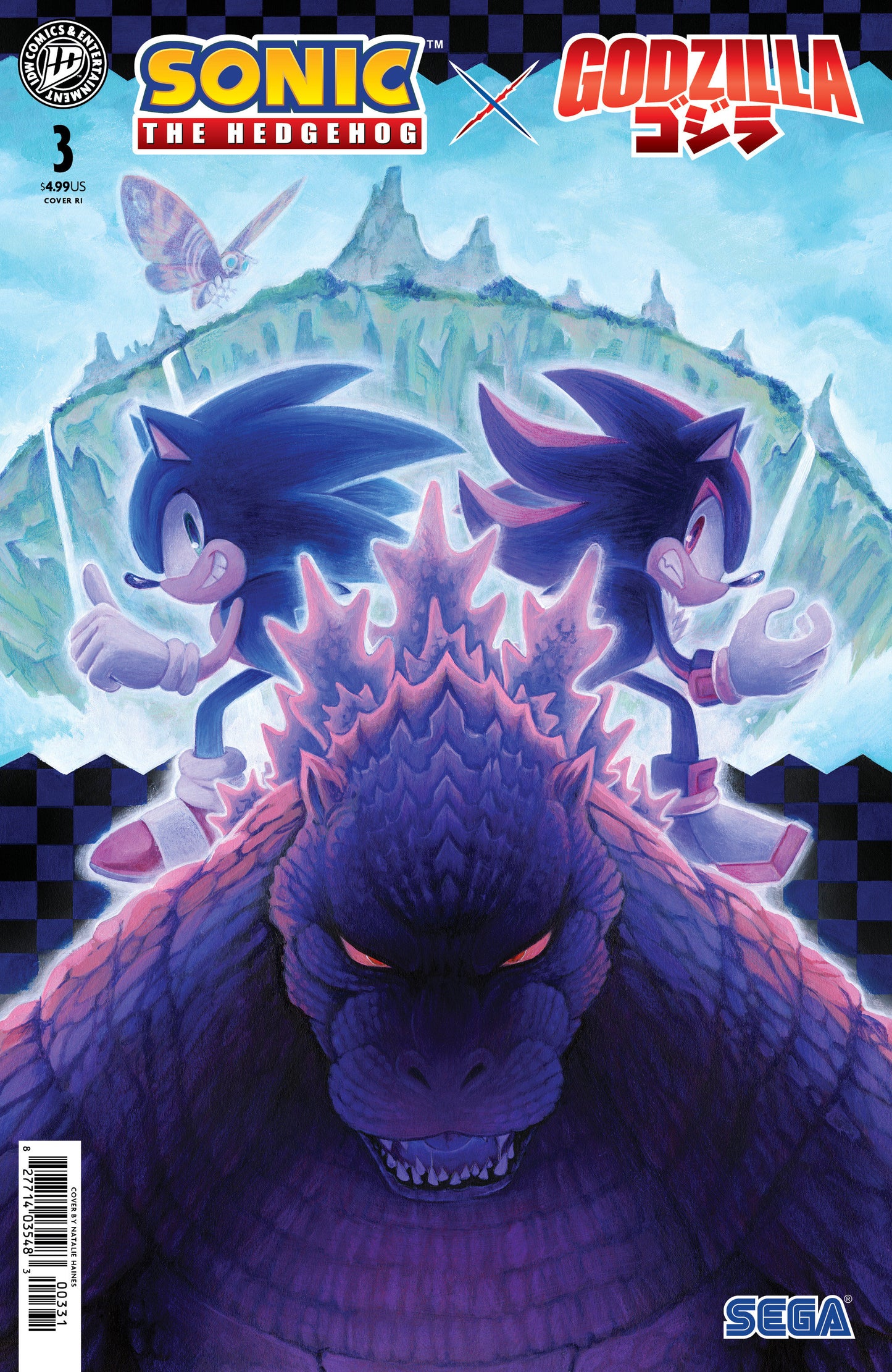 Sonic the Hedgehog x Godzilla #3