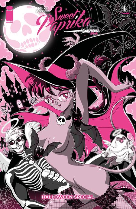 Mirka Andolfos Sweet Paprika Black White And Pink Halloween Special #1