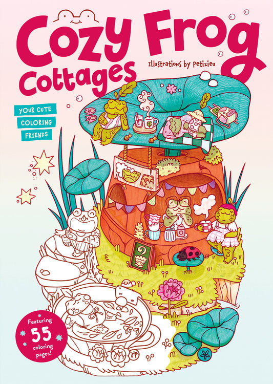 Cozy Frog Cottages: Your cute coloring friends