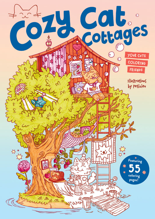 Cozy Cat Cottages: Your cute coloring friends