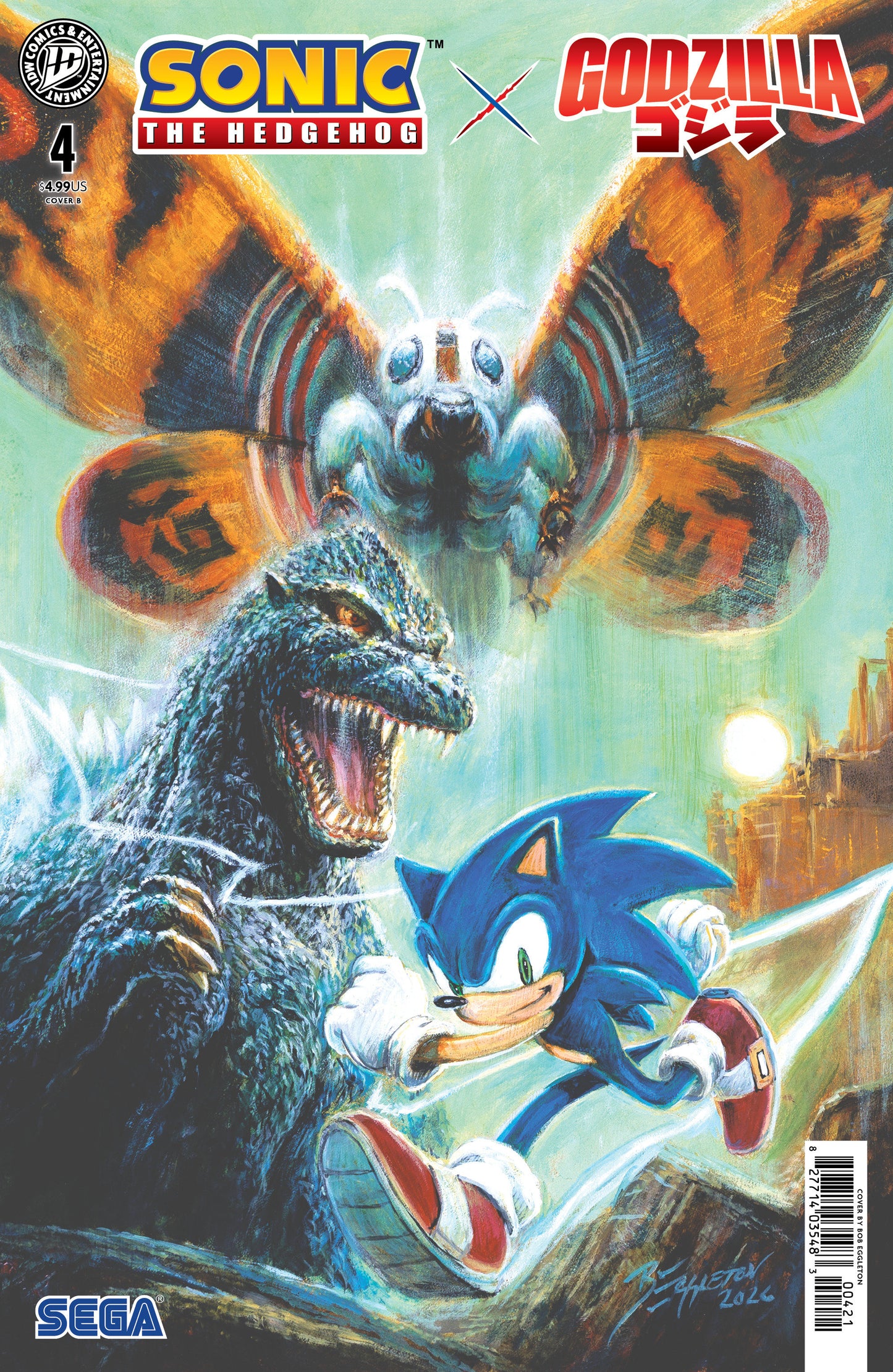 Sonic the Hedgehog x Godzilla #4