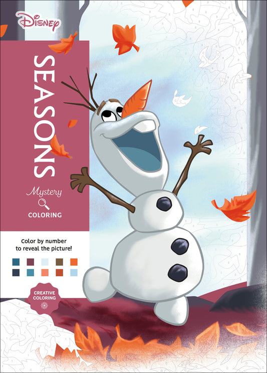 Disney Mystery Coloring: Seasons: A Color by Number Book