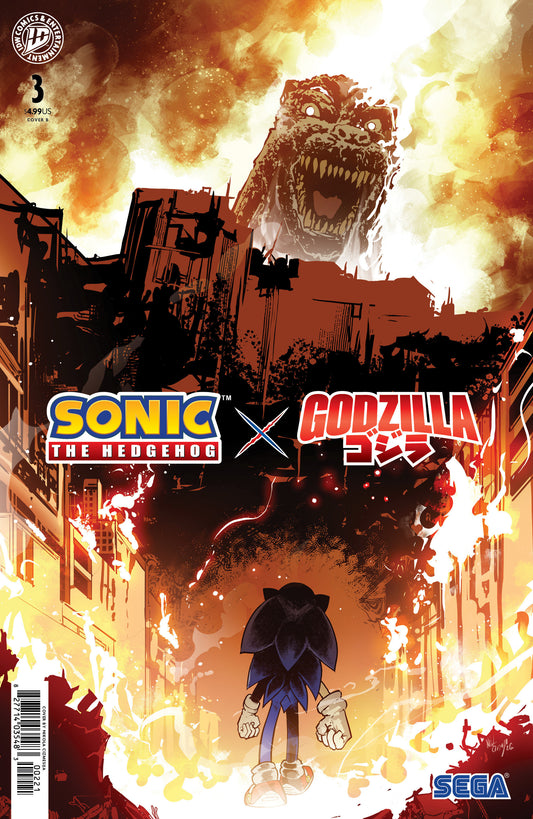 Sonic the Hedgehog x Godzilla #3