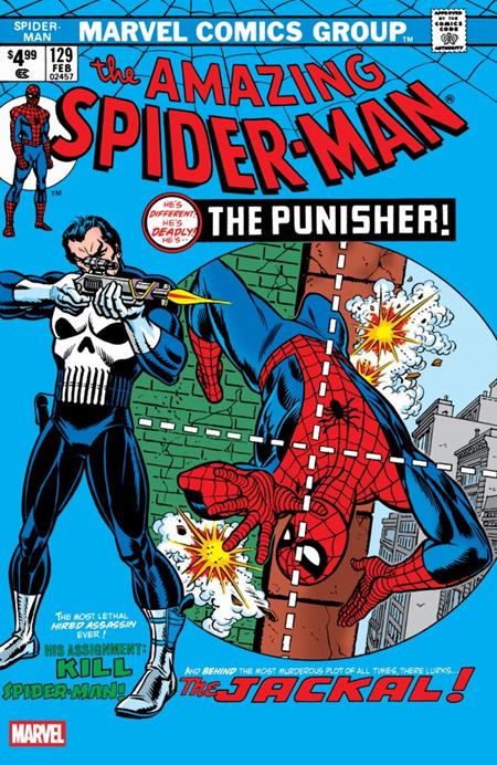 DF Amazing Spiderman #129 Facsimile Edition Blue Foil Variant Cgc Graded #1